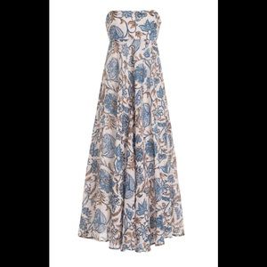 ZIMMERMANN - Vitali bandeau linen midi dress
